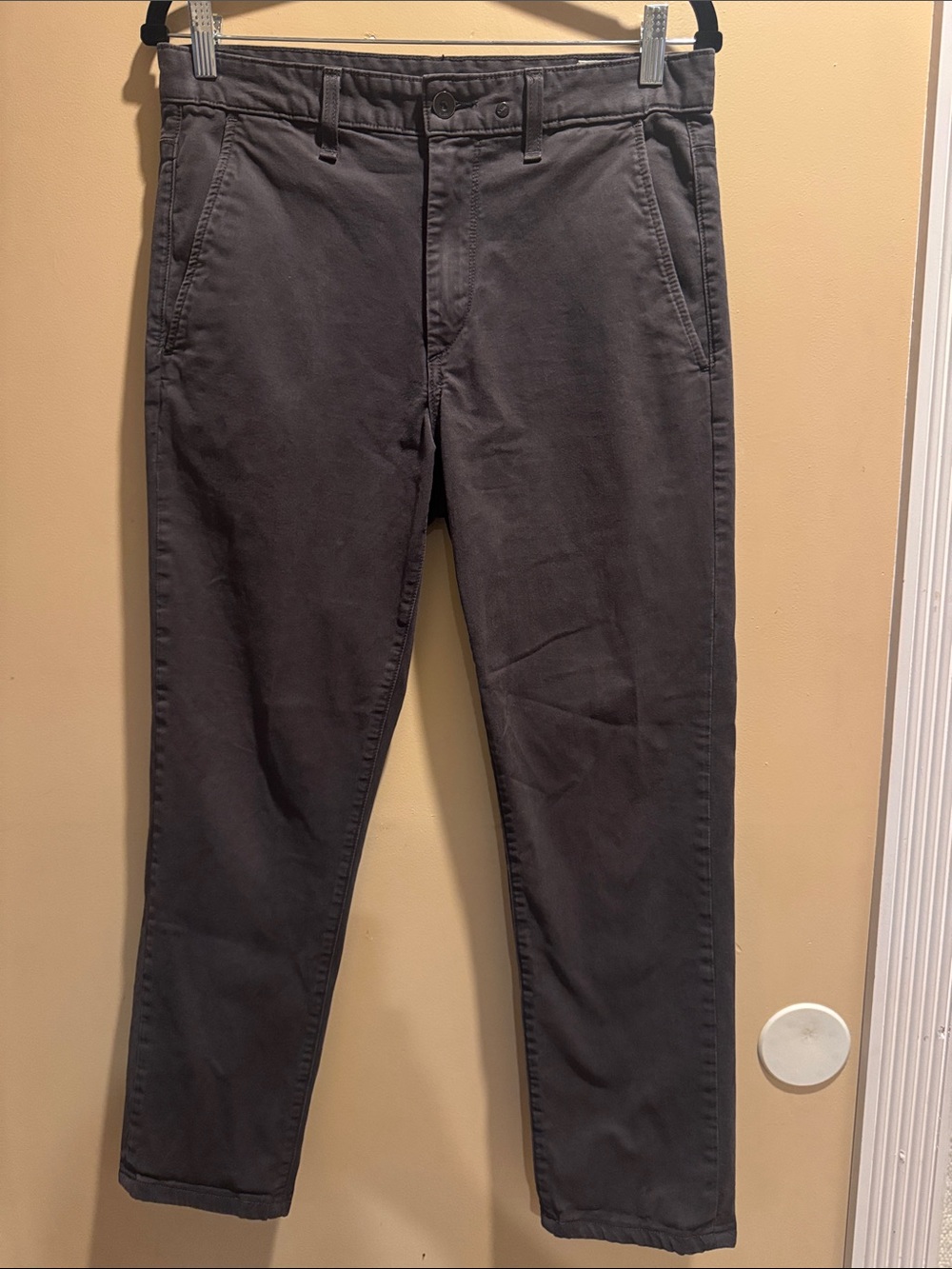 rag & bone Fit 2 stretch Straight Leg Chinos in Charcoal Gray